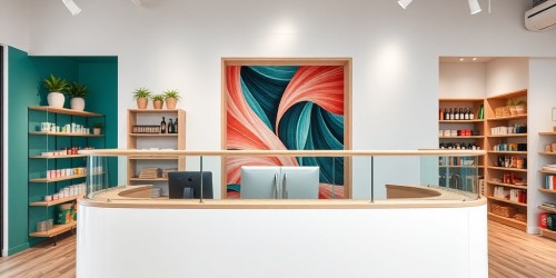 Balcão para PDV com impressão personalizada para sua marca