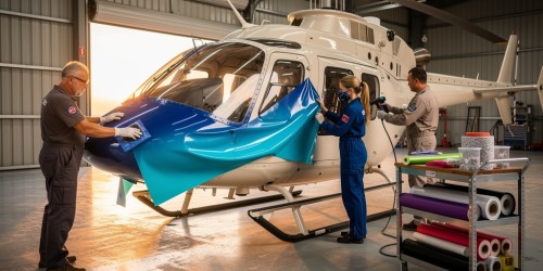 Cuidados técnicos no envelopamento de helicópteros