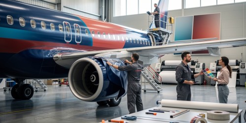 Dicas de design para adesivação de aviões comerciais e executivos