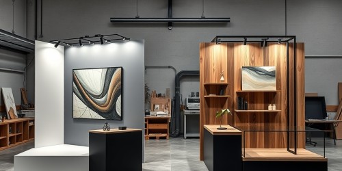 Diferença entre displays padrão e displays sob medida