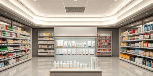 Display de balcão para farmácias lojas e supermercados