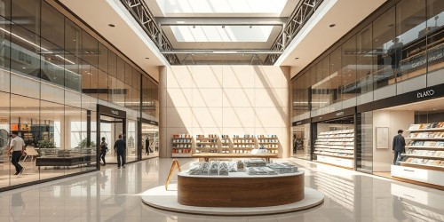 Estratégias de layout para quiosques em áreas de alto fluxo