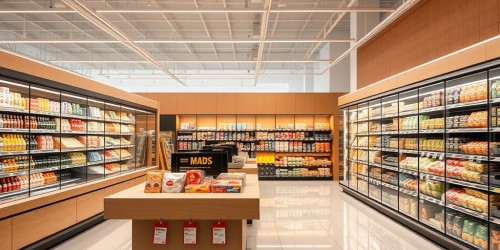 Material de PDV para frente de caixa para exposição de produtos