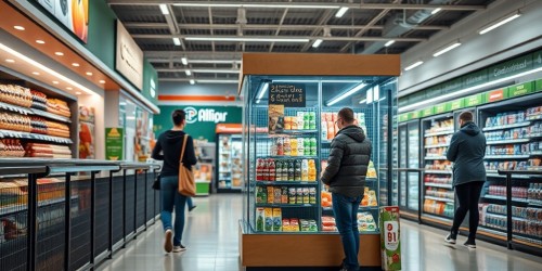 Material de PDV para frente de caixa para ações promocionais