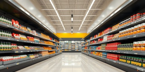 Organização de produtos em gôndolas para aumentar a visibilidade