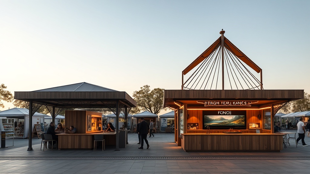 Quiosques prontos e quiosques personalizados: entendendo as diferenças na prática