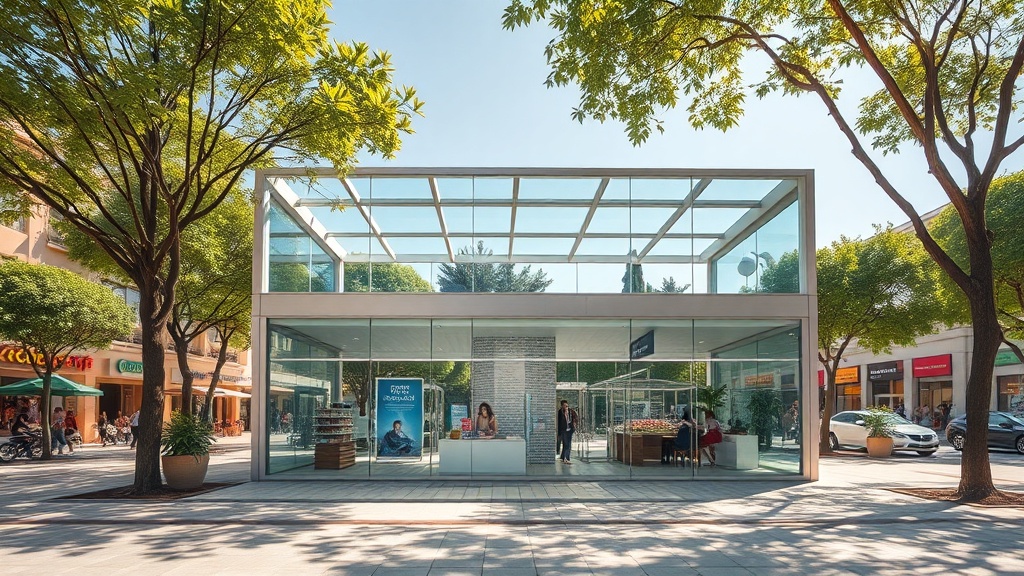 Novas tendências em design de quiosques e comunicação em alto fluxo