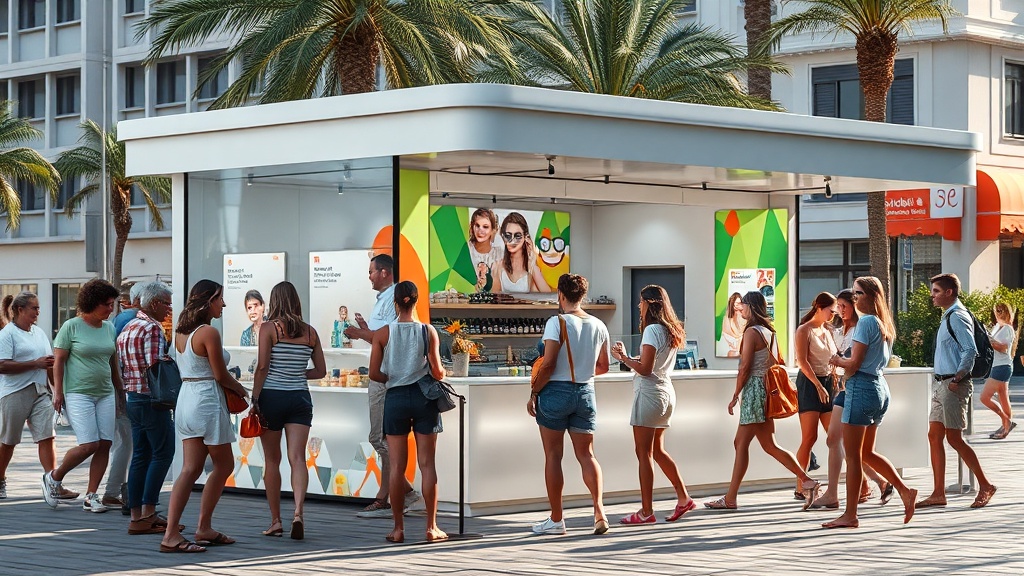 Quiosques promocionais como experiência de marca no ponto de venda