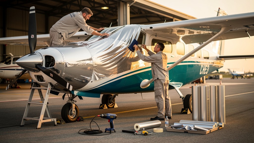 nvelopamento de aeronave eficiente