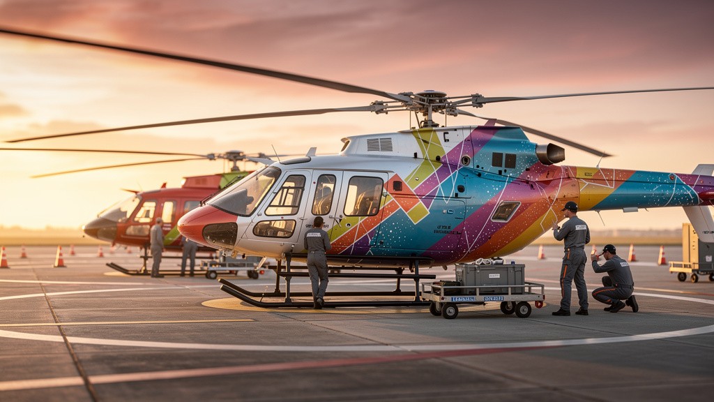 Tendências atuais em design para helicópteros e comunicação visual