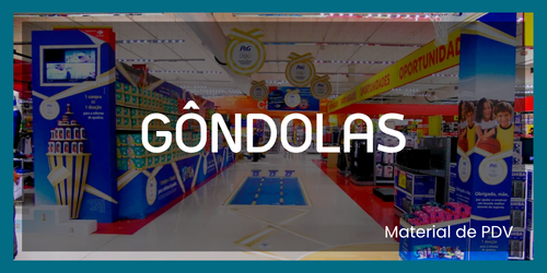 Gôndolas para Lojas e Ponto de Venda