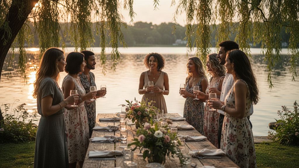O que torna uma festa ao ar livre com lago tão especial